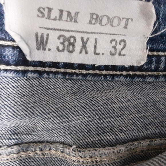 Tk Axel men's jean slim boot Bleu 38X32 casual office y2k retro - Picture 6 of 9